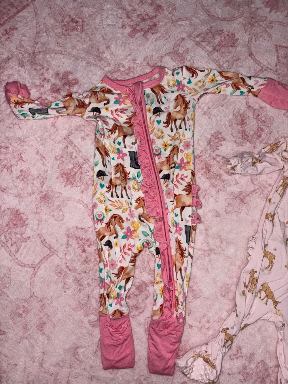 Baby Girl 2 bamboo 1 cotton zip up